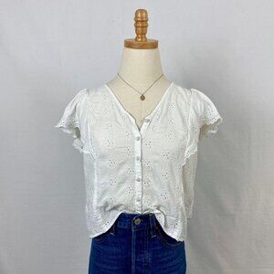 LOFT Women's White Blouse